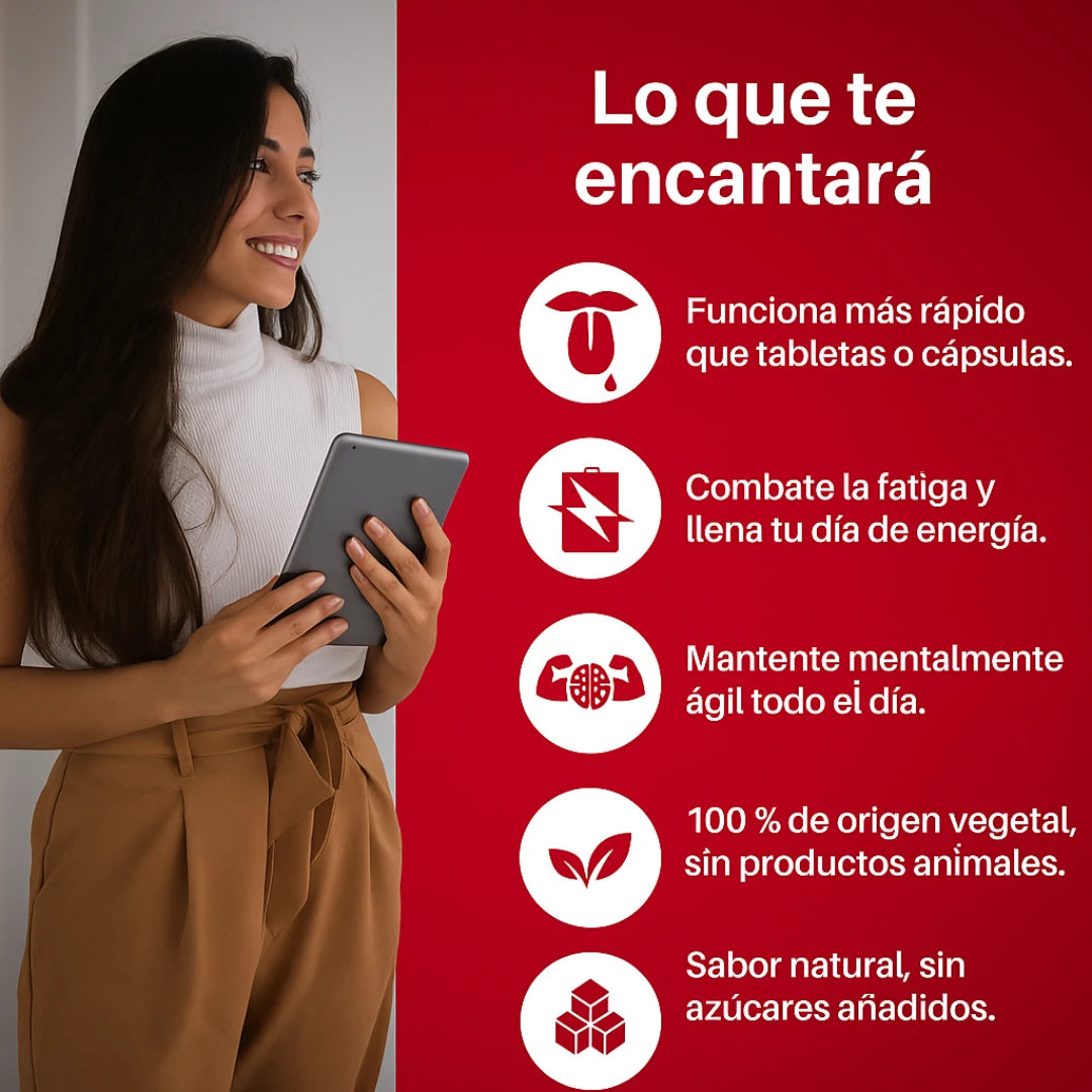 Vitamina B12 Metilcobalamina Sabor Frambuesa